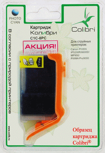Картридж Колибри для Epson в блистере  с ручкой (ориг. T050142, T013401) black