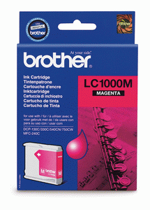 LC1000M Картридж Brother DCP130C/330С, MFC-240C/5460CN Magenta, 400 pages (5%)